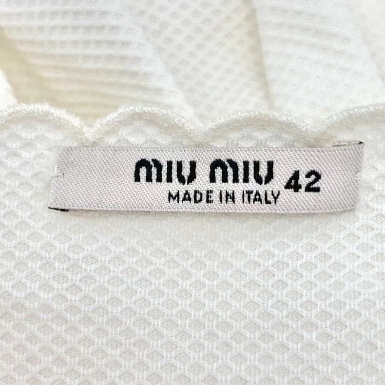 Celine Miu Miu White Lace Camisole Dress Size S / US 4 / IT 40 - 6 Thumbnail