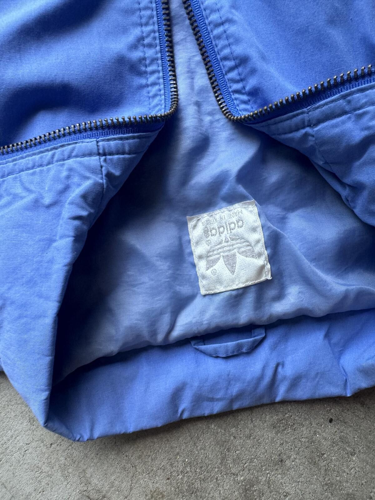 Adidas RARE Vintage 80s Adidas Big Logo Track Jacket Distressed⁠ Size US M / EU 48-50 / 2 - 3 Thumbnail