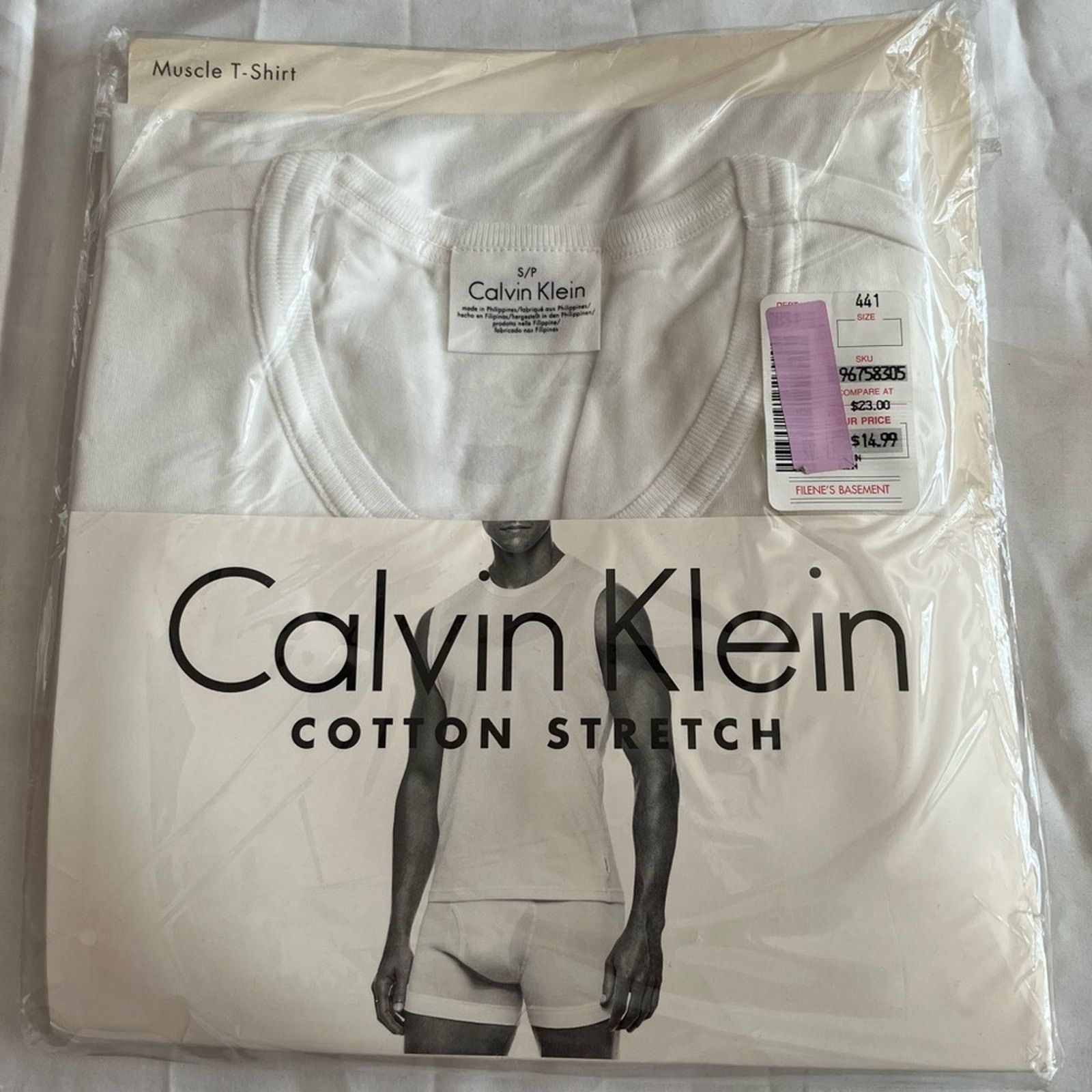 Calvin Klein Calvin Klein Shirt 1pc Cotton Stretch Muscle White Sz S NWT Size US S / EU 44-46 / 1 - 1 Thumbnail