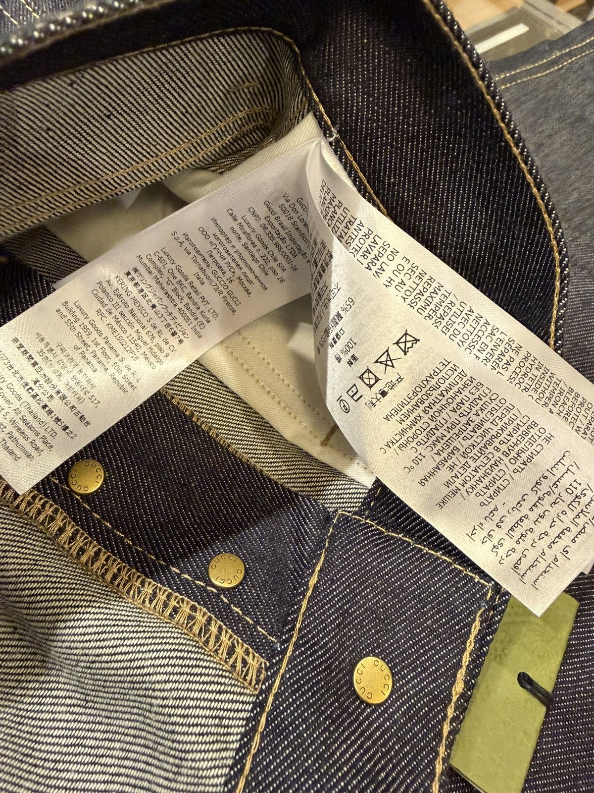 Gucci Gucci Horsebjt La Famiglia Denim Jeans Size US 34 / EU 50 - 9 Thumbnail