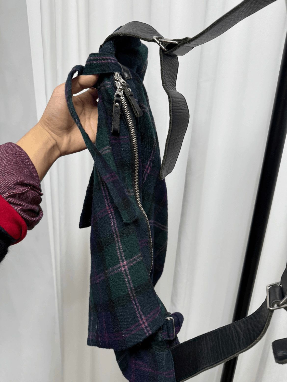 Yohji Yamamoto Yohji Yamamoto Y's Plaid Bundle Bag Size ONE SIZE - 7 Thumbnail