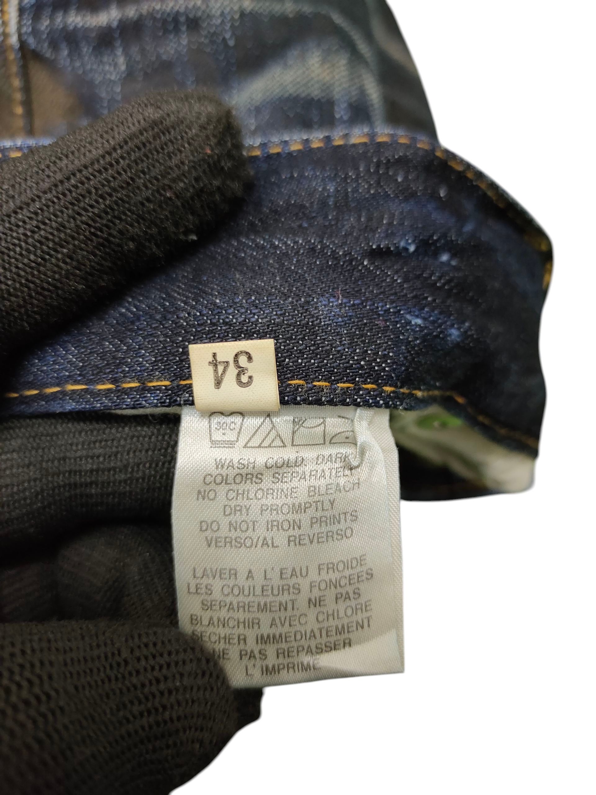 Number (N)ine × Undercover Vintage Boarder Japan Waxed Clawmark Distress Jeans Size US 34 / EU 50 - 12 Thumbnail