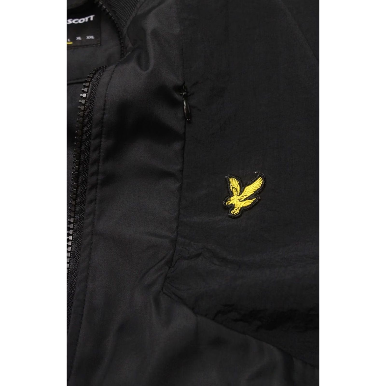Lyle & Scott LYLE & SCOTT Jacket Men's LARGE Black Unlined High Neck Full Zip Pockets Size US L / EU 52-54 / 3 - 6 Thumbnail