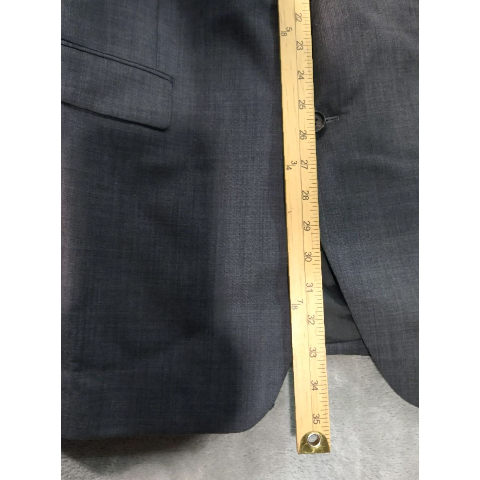 Ralph Lauren Ralph Lauren Suit Mens 44XL Jacket 36x31 Pants Gray Wool Cuffed Pleated Preppy Size 44R - 4 Thumbnail