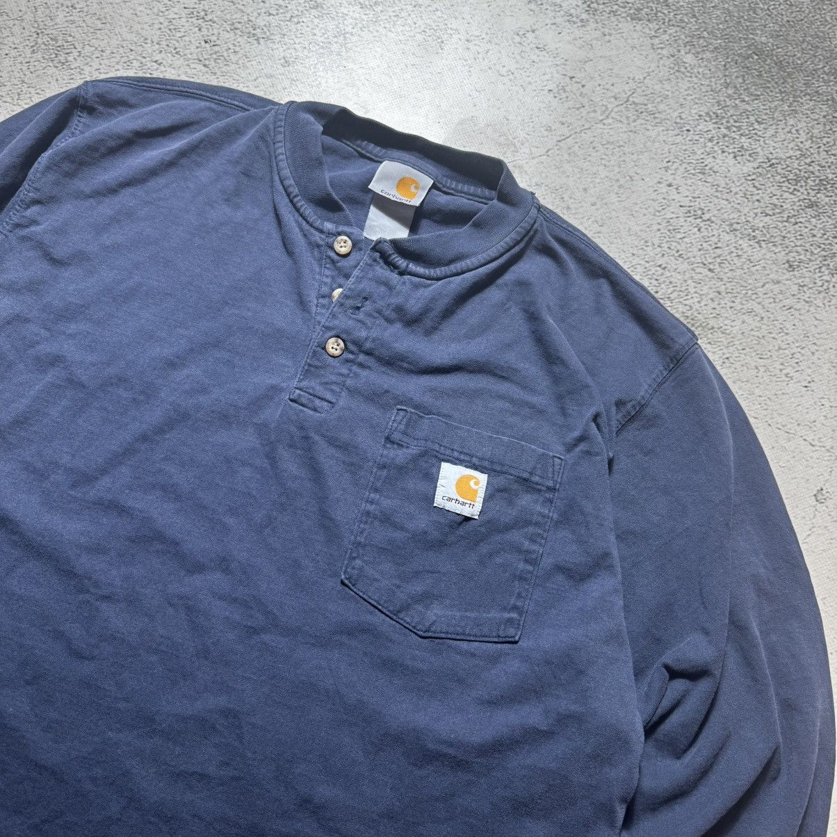 Carhartt × Vintage vintage 90s carhartt longsleeve big logo rare y2k Size US M / EU 48-50 / 2 - 2 Thumbnail
