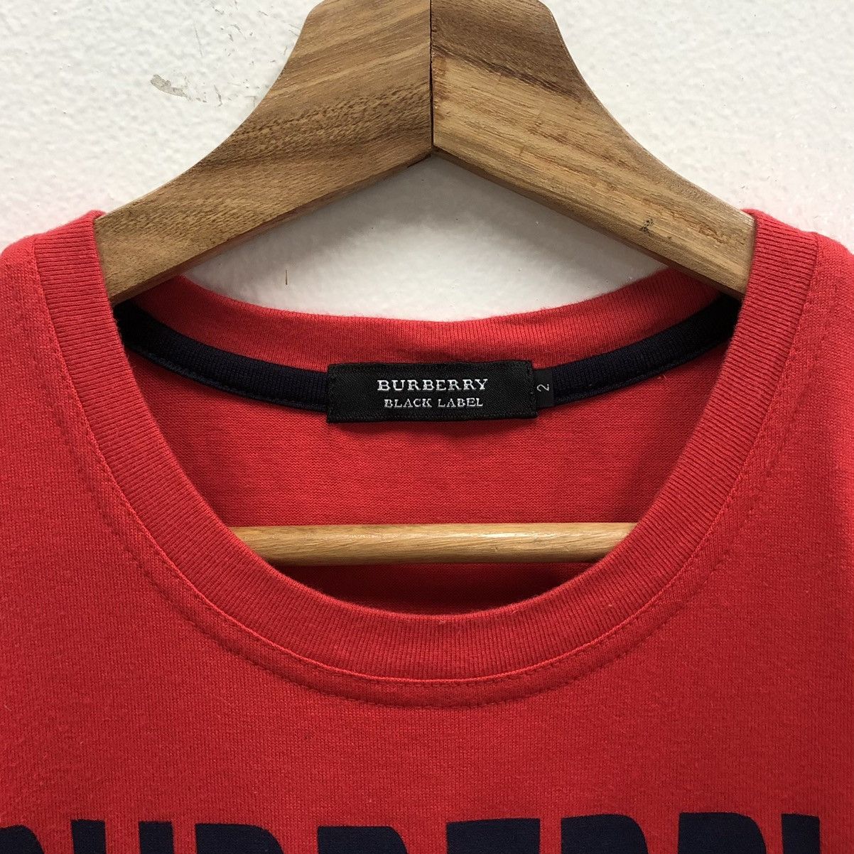 Burberry Burberry Black Label Spellout Embroidery Logo Shirt Japan Size US S / EU 44-46 / 1 - 10 Thumbnail