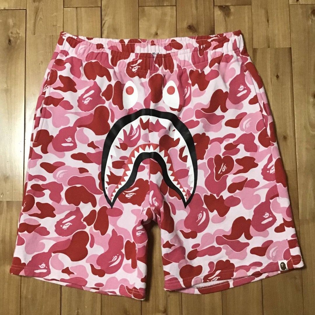 Bape BAPE Shark sweat shorts ABC camo pink APE XXL ★size 2XL Size US 38 / EU 54 - 1 Thumbnail