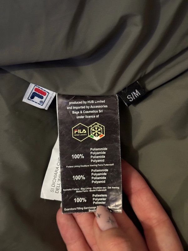 Fila Down Winter Jacket Coat Parka Detachable Sleeves and hood Size US M / EU 48-50 / 2 - 11 Thumbnail