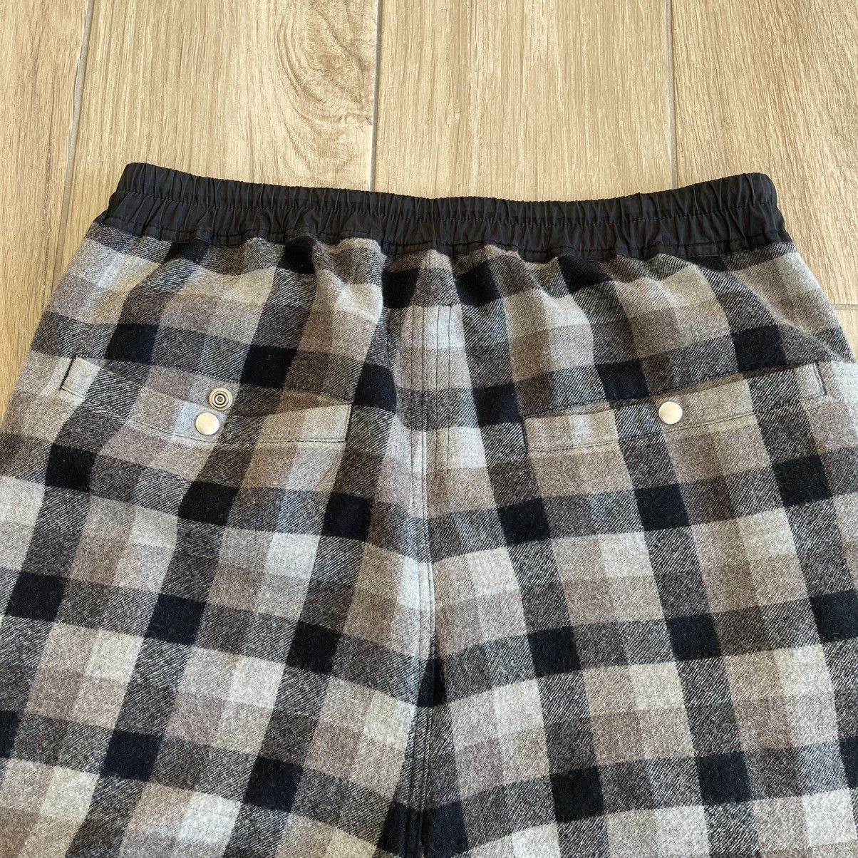 Rick Owens FW2019 "Larry" Black Plaid Wool Zipper Jogger Pants Size US 35 - 5 Thumbnail