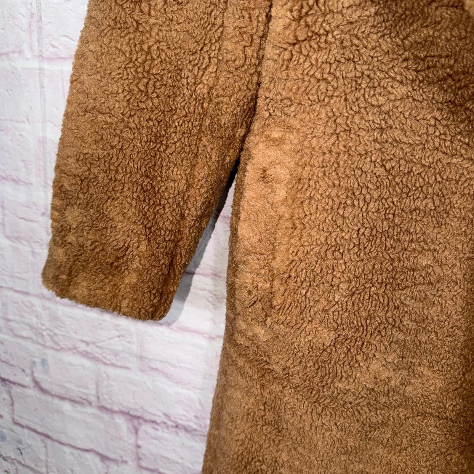Other Love Tree Faux Fur Teddy Coat Medium NWT Size M / US 6-8 / IT 42-44 - 6 Thumbnail