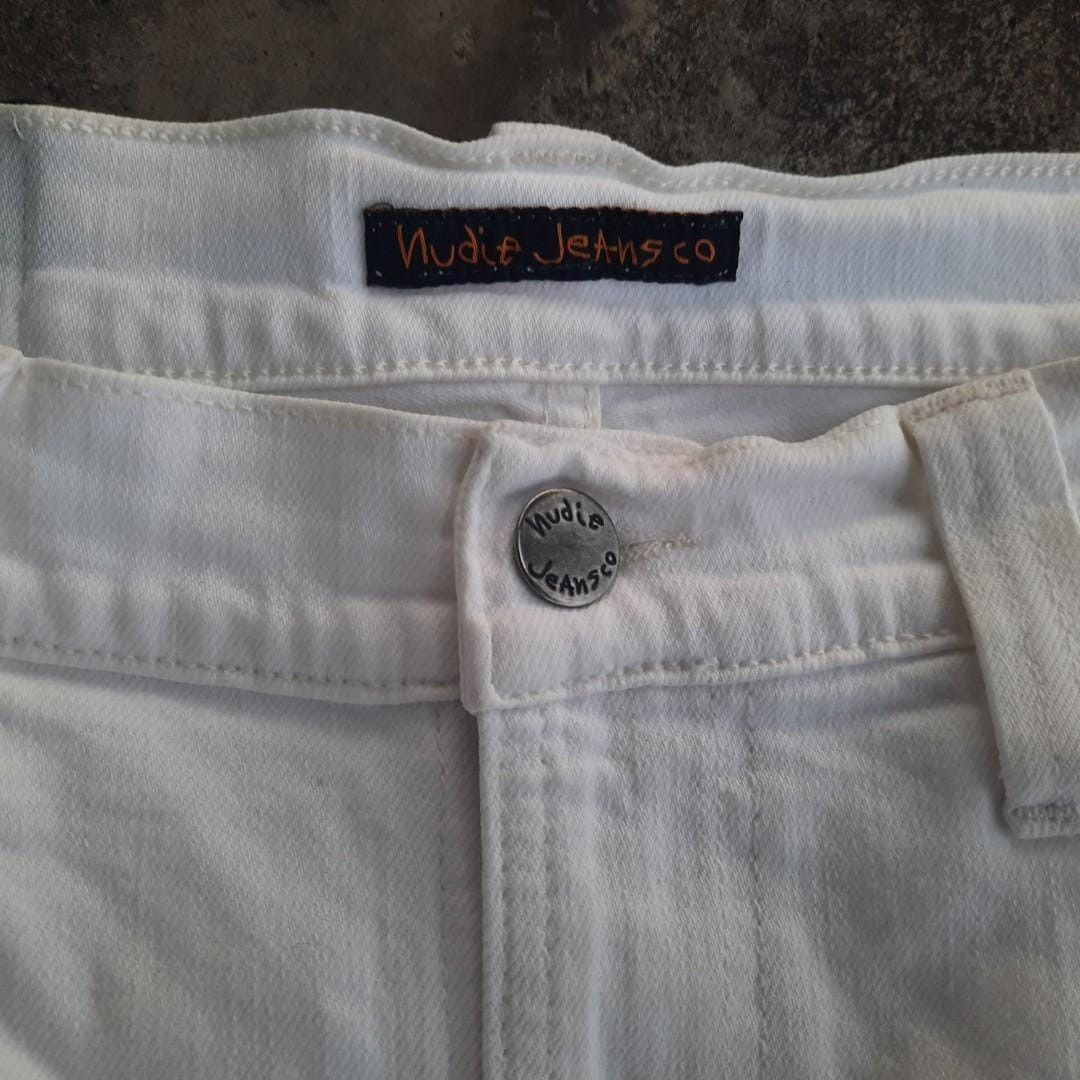 Designer × Nudie Jeans Nudie White Denim Size US 32 / EU 48 - 3 Thumbnail