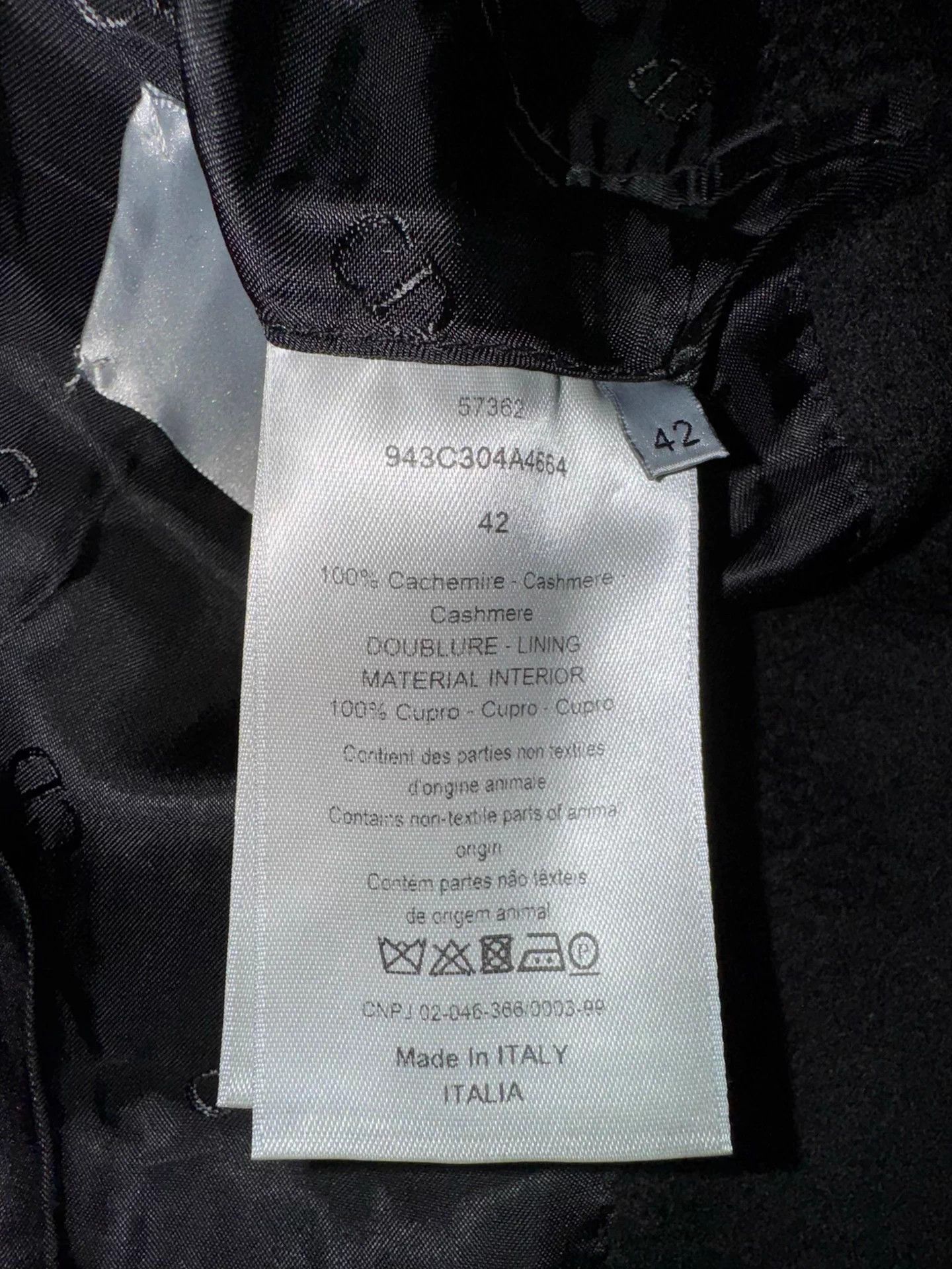 Dior Dior Men 19FW DB Cashmere Slit Overcoat 42 Size US XS / EU 42 / 0 - 8 Thumbnail