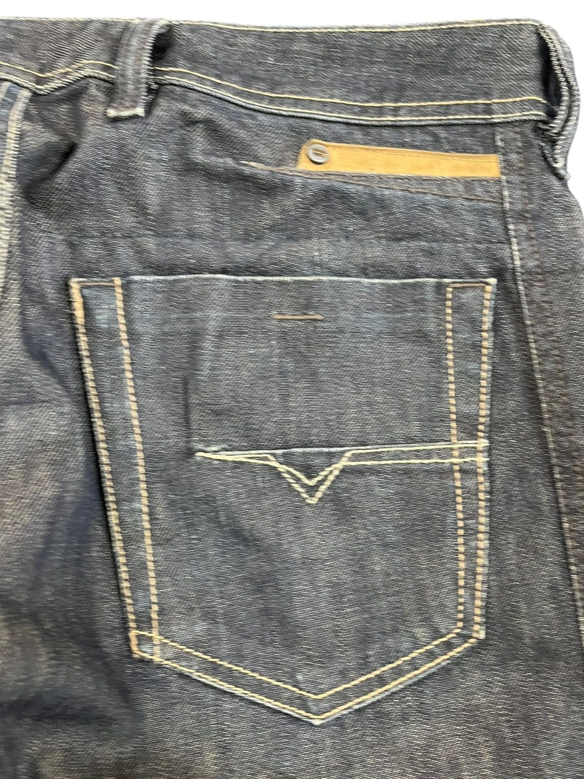 Diesel × Diesel Black Gold Vintage Diesel Dughan Punk AvantGarde Denim Size US 33 - 9 Thumbnail