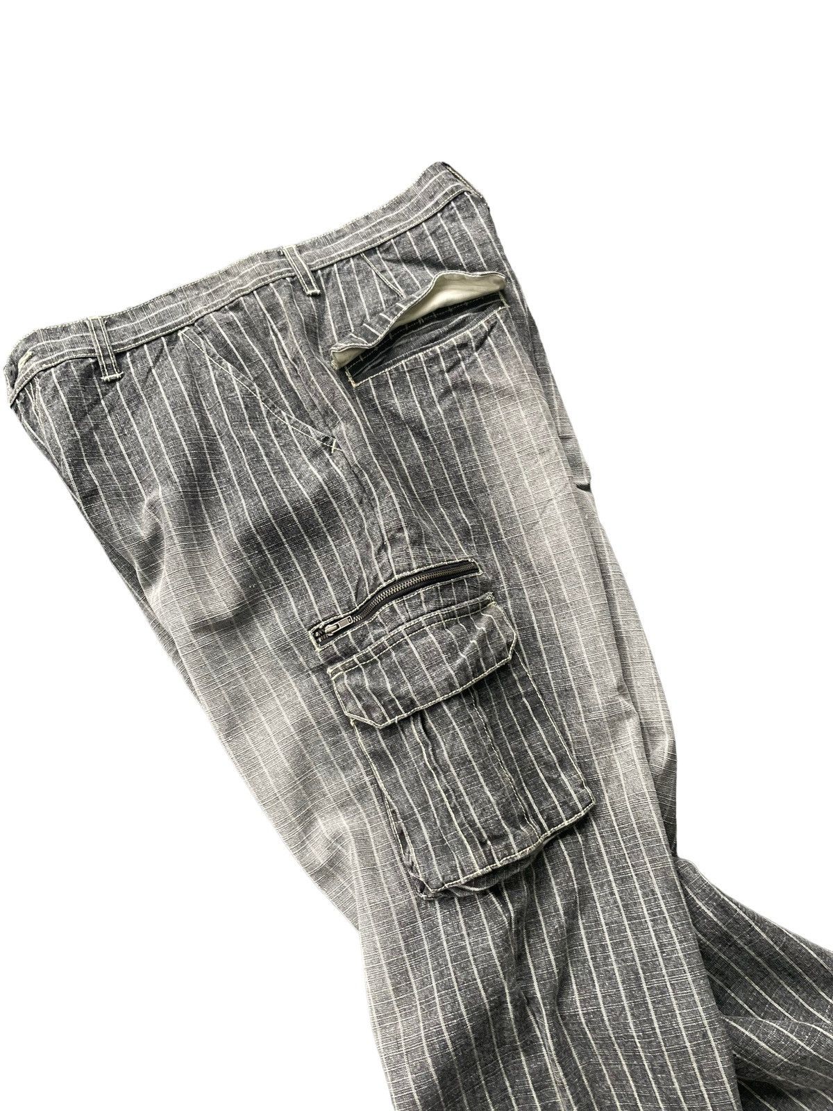 If Six Was Nine × Japanese Brand × Le Grande Bleu (L.G.B.) Allix Design Stripe Cargo Pant Size US 32 / EU 48 - 9 Thumbnail