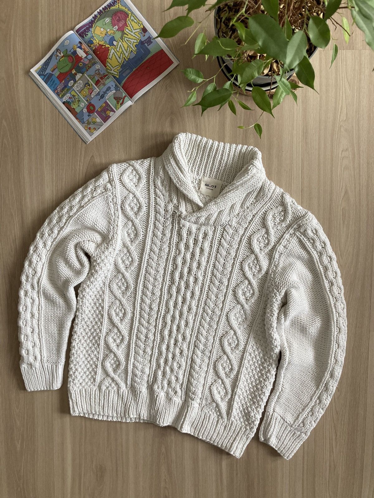 NN07 Vintage RARE NN07 no nationality Knit Sweater 90s Size US L / EU 52-54 / 3 - 1 Thumbnail