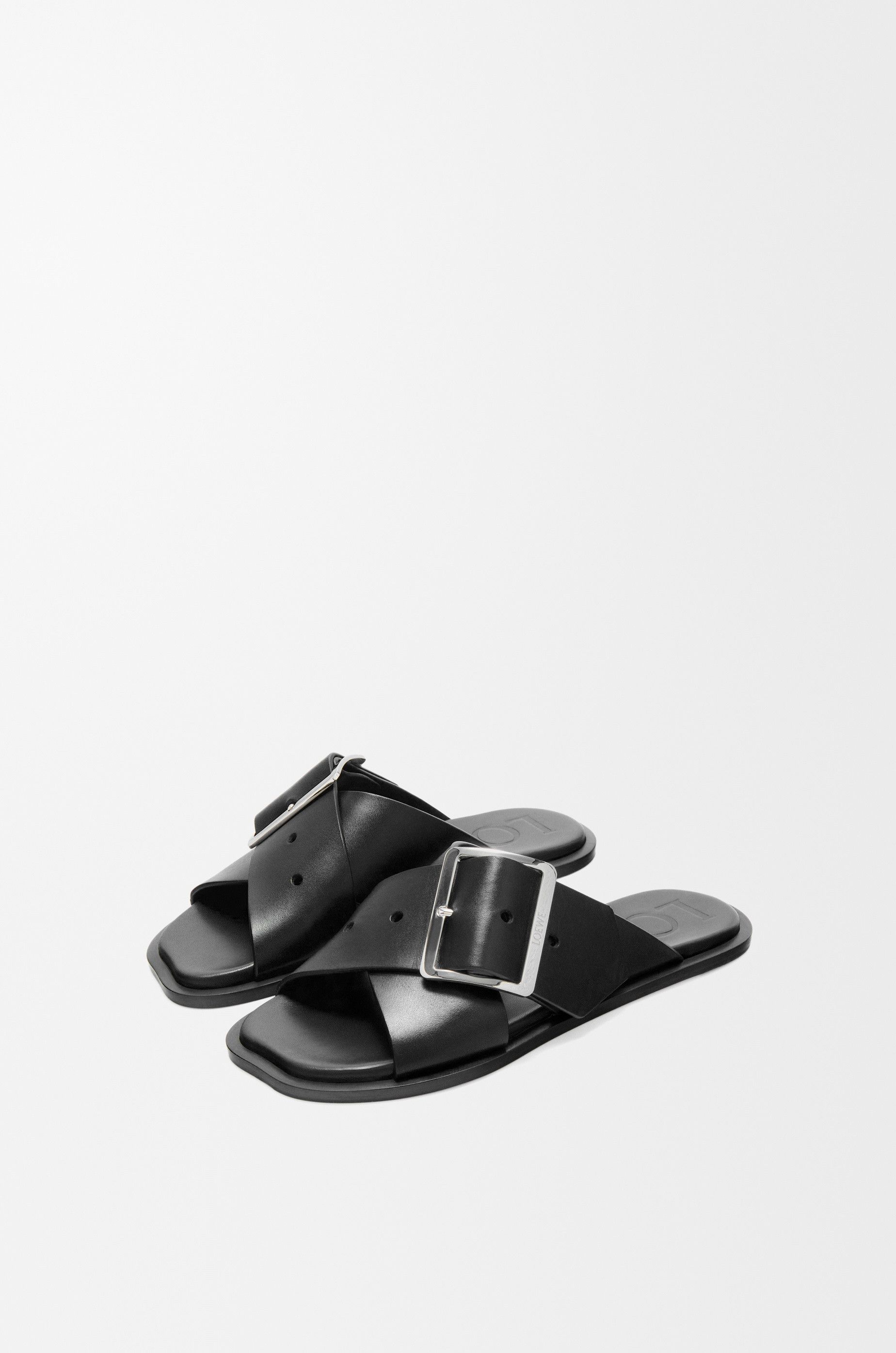 Loewe o1in1g0426 Petal Belt Flat Sandals in Black Size US 9 / IT 39 - 4 Thumbnail