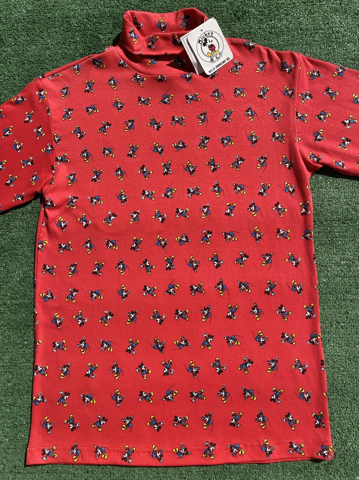 Mickey & Co. New VTG 90’s Mickey Donnkenny All Over Print TurtleNeck Size M / US 6-8 / IT 42-44 - 3 Thumbnail