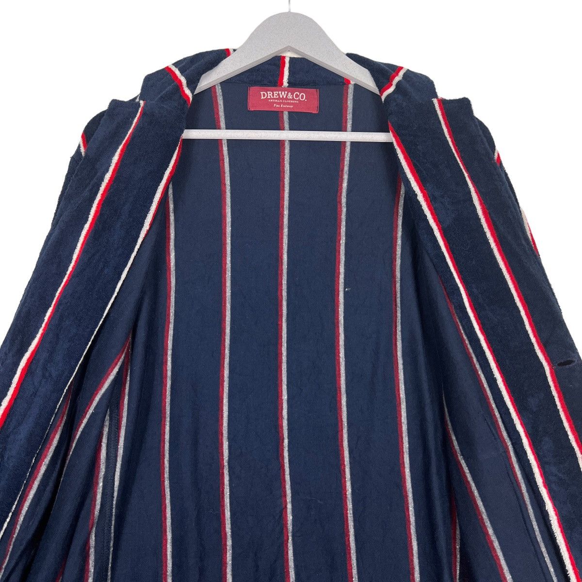 Other 🔥 DREW & CO ARTISAN STRIPE CARDIGAN BLAZER MADE IN ITALY Size US XXL / EU 58 / 5 - 12 Thumbnail