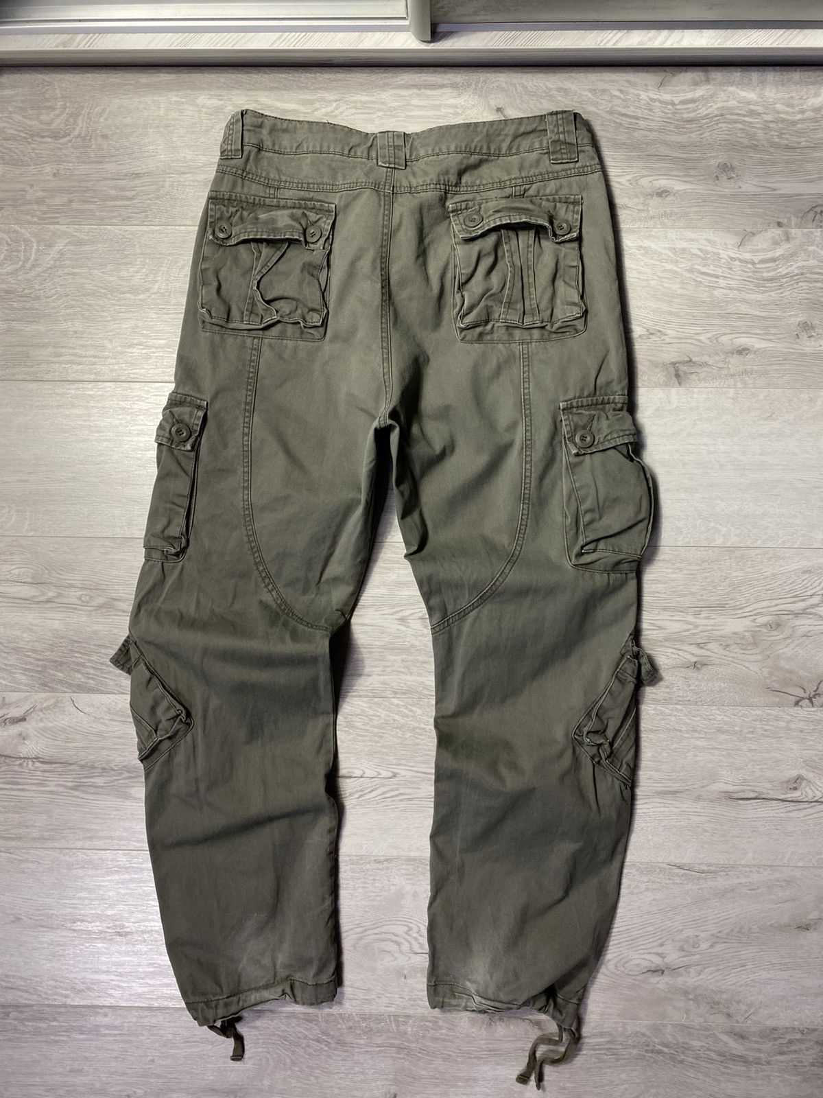 Japanese Brand × Vintage Vintage Matchstick Bondage Multi Pocket Cargo Pants Size US 34 / EU 50 - 12 Thumbnail