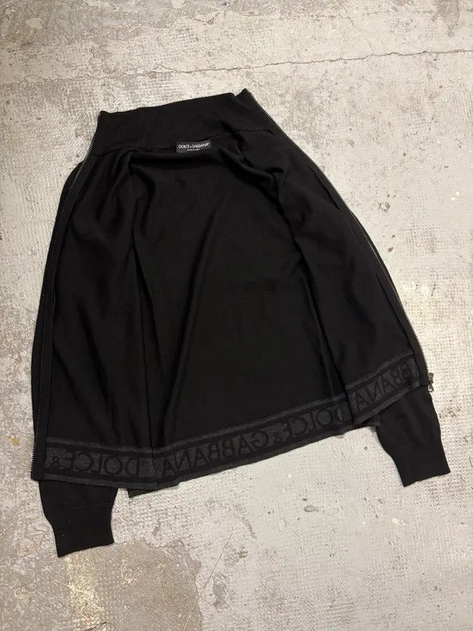 Dolce & Gabbana AW2005 Dolce & Gabbana Black Wool Zip-Up Sweater Size US M / EU 48-50 / 2 - 7 Thumbnail