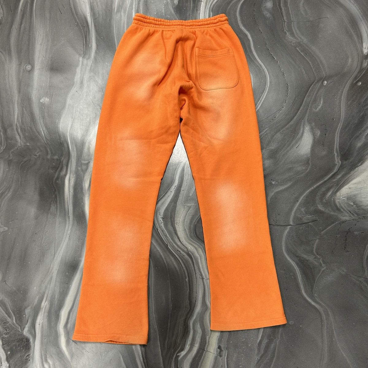 HELLSTAR Hellstar Fire Flare Bottom Sweatpants - Orange Dye Size US 33 - 2 Thumbnail