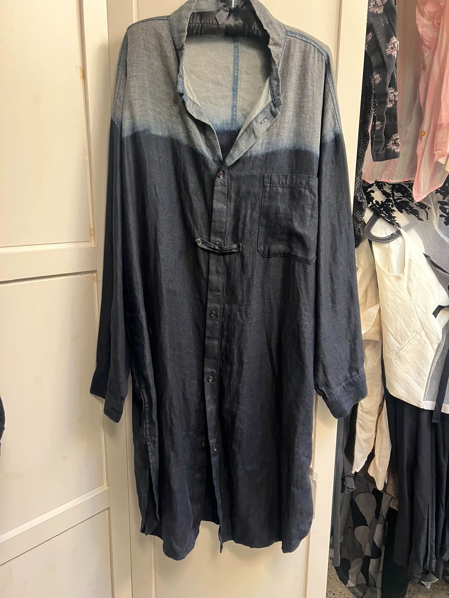 Yohji Yamamoto YS Yohji Yamamoto Japanese-made fine linen long shirt. Size ONE SIZE - 1 Thumbnail