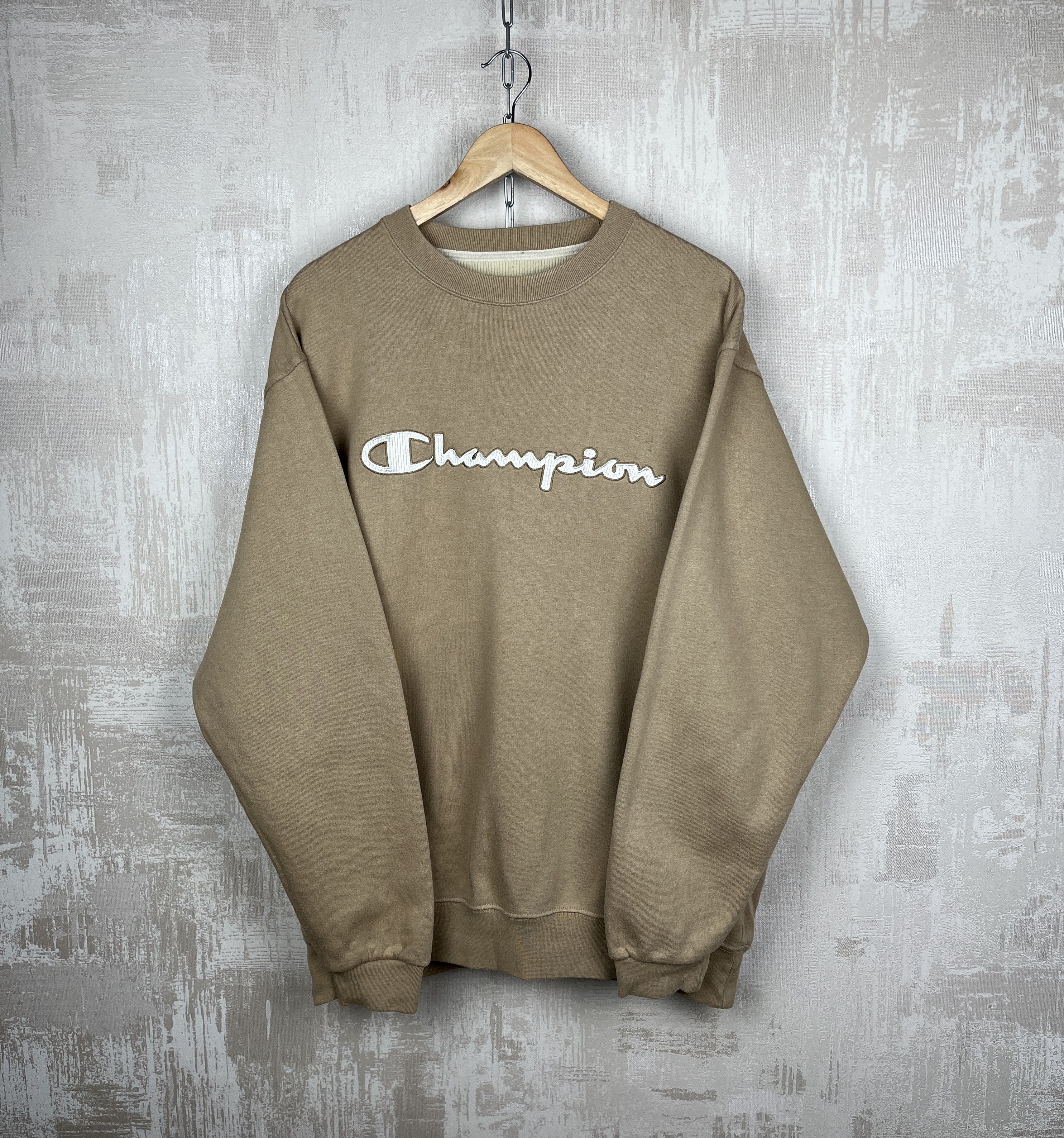 Champion × Vintage Vintage Champion Big Embroidered Logo Crew Neck Sweatshirt Size US XL / EU 56 / 4 - 5 Thumbnail