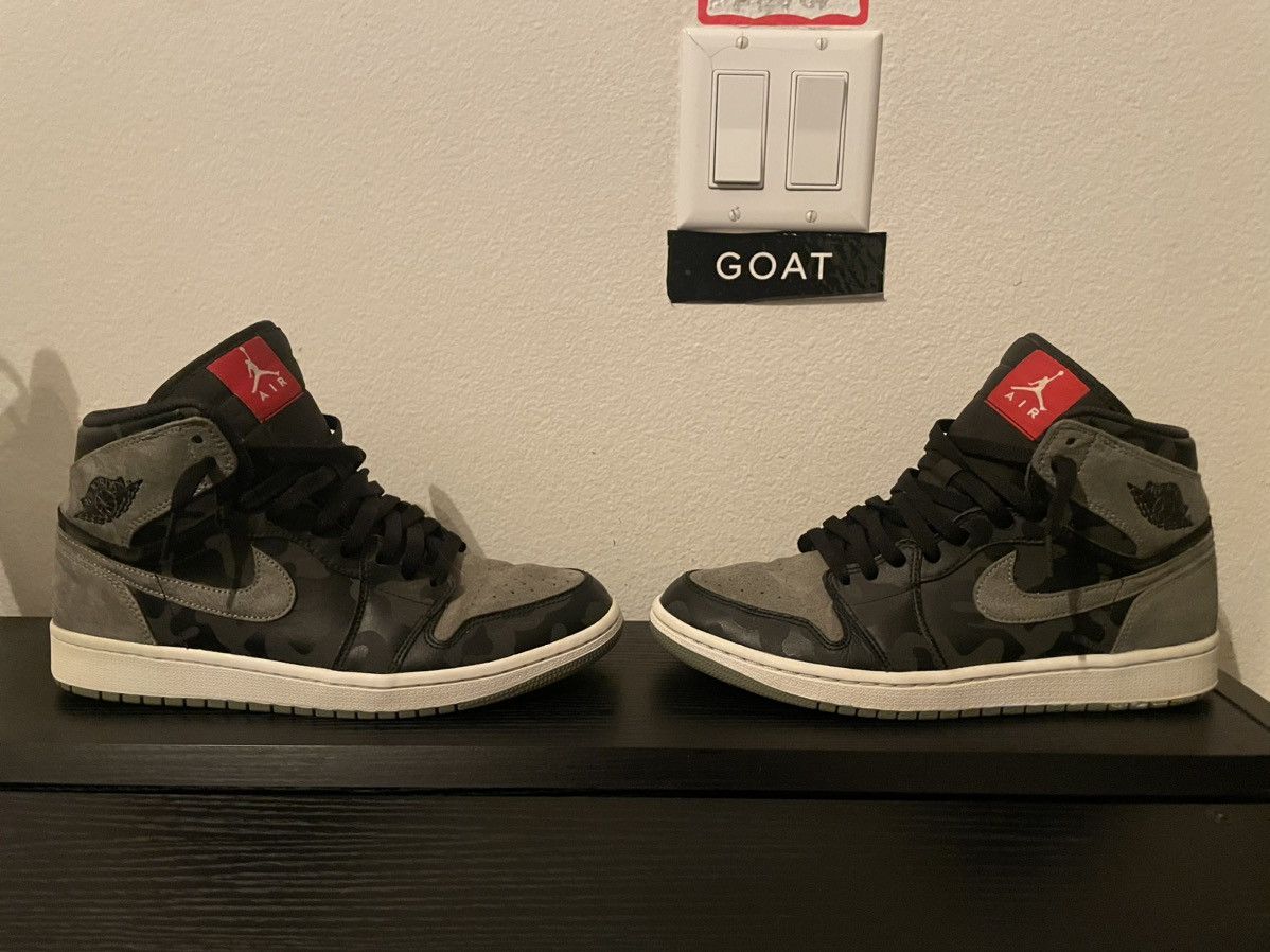 Jordan Brand × Nike Air Jordan 1 Retro High Premium “Shadow Camo” Size US 8.5 / EU 41-42 - 3 Thumbnail