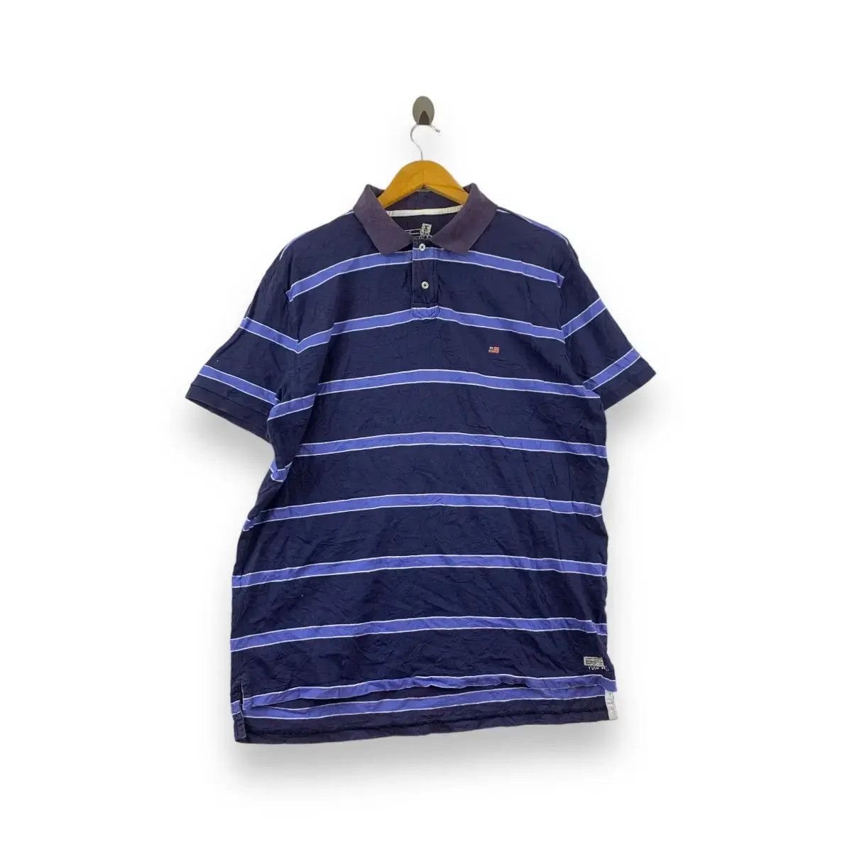 Polo Ralph Lauren Vintage POLO JEANS RALPH LAUREN RL Logo Striped Polo Tee Size US XL / EU 56 / 4 - 1 Thumbnail