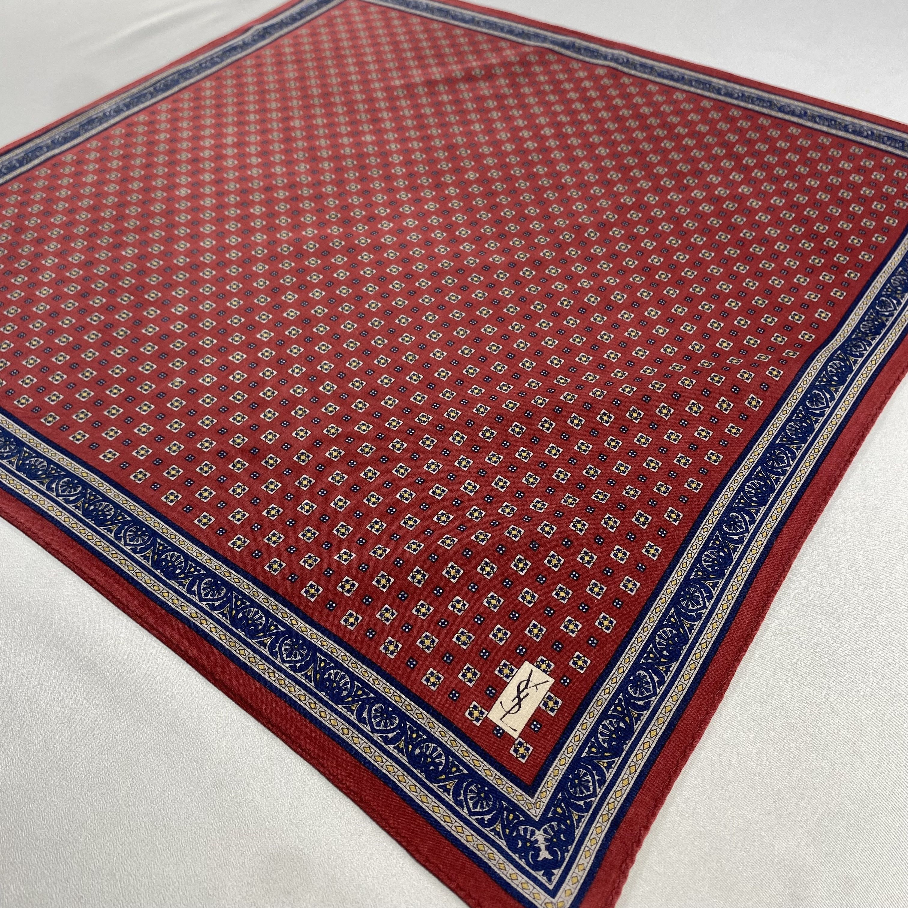 Vintage Yves Saint Laurent Handkerchief / Neckerchief-P1099 Size ONE SIZE - 2 Thumbnail