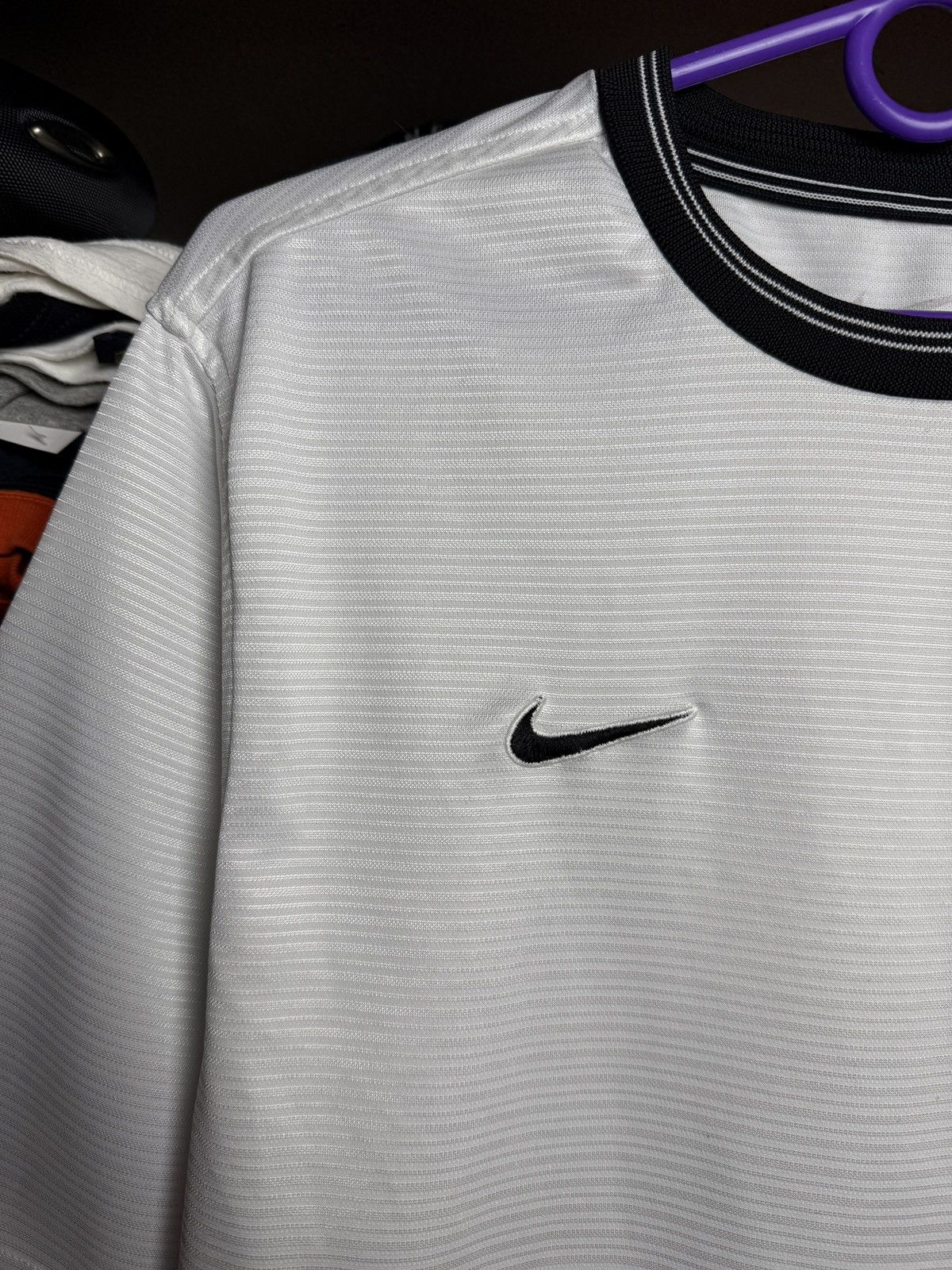 Nike × Vintage Vintage Nike Team Central Logo Jersey Tee Size US M / EU 48-50 / 2 - 3 Thumbnail