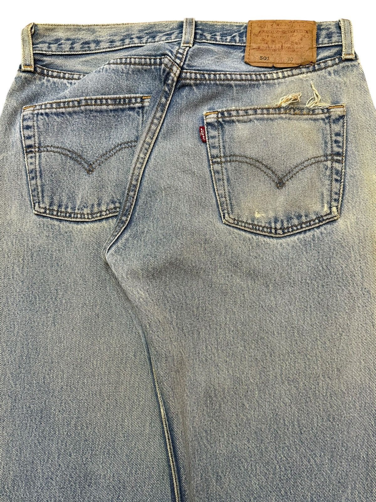 Levi's Vintage 90s Usa Levis 501 Blue Faded Wash Style Jeans Size US 29 - 6 Thumbnail