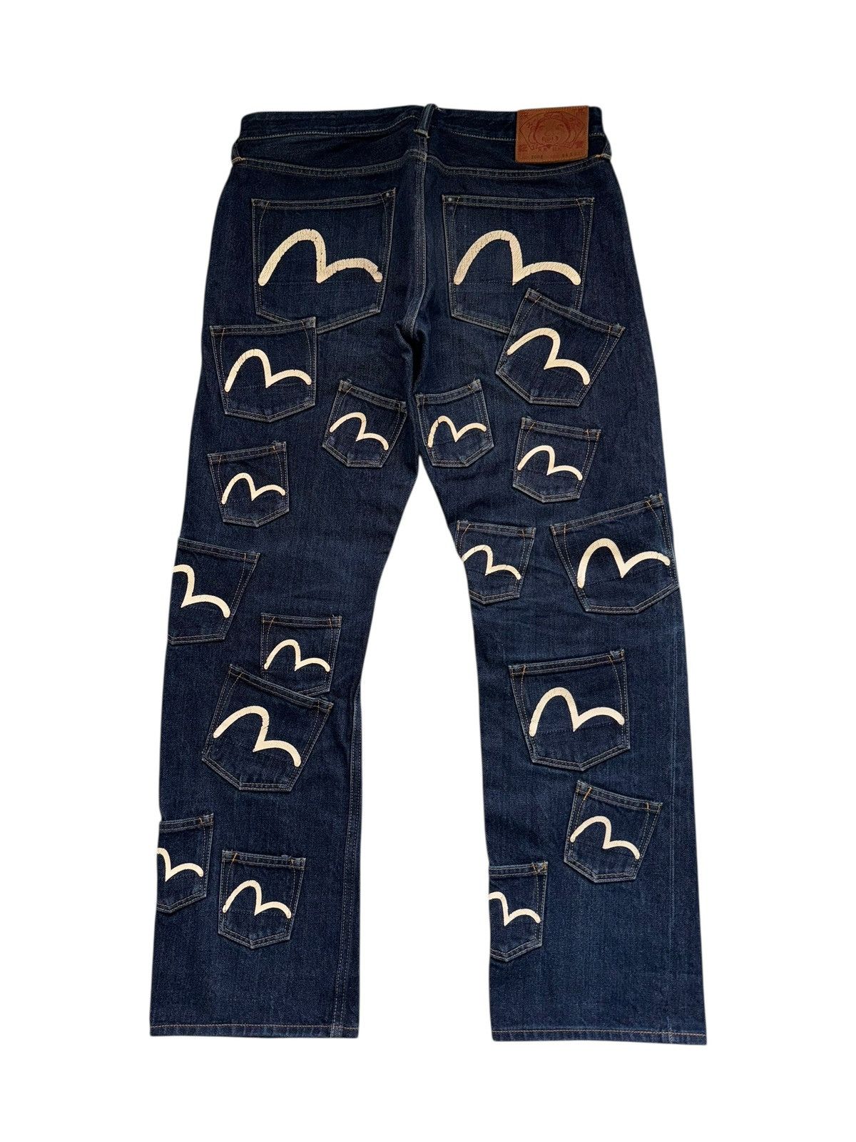 Evisu Evisu Genes Mens Denim Jeans RN 120435 34 Waist 35 Inseam