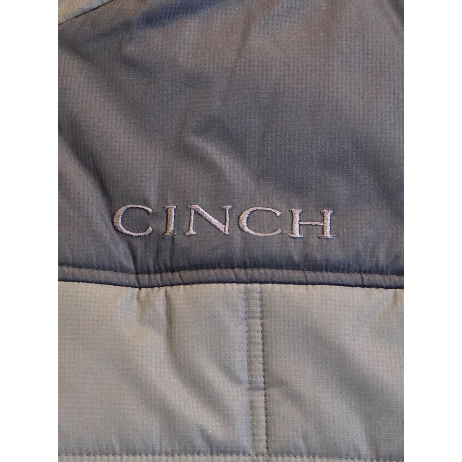 Vintage Cinch Vest Puffer Quilted Full Zip Lined Charcoal Gray Men's XL Western Casual Jacket/Coat Size US XL / EU 56 / 4 - 5 Thumbnail