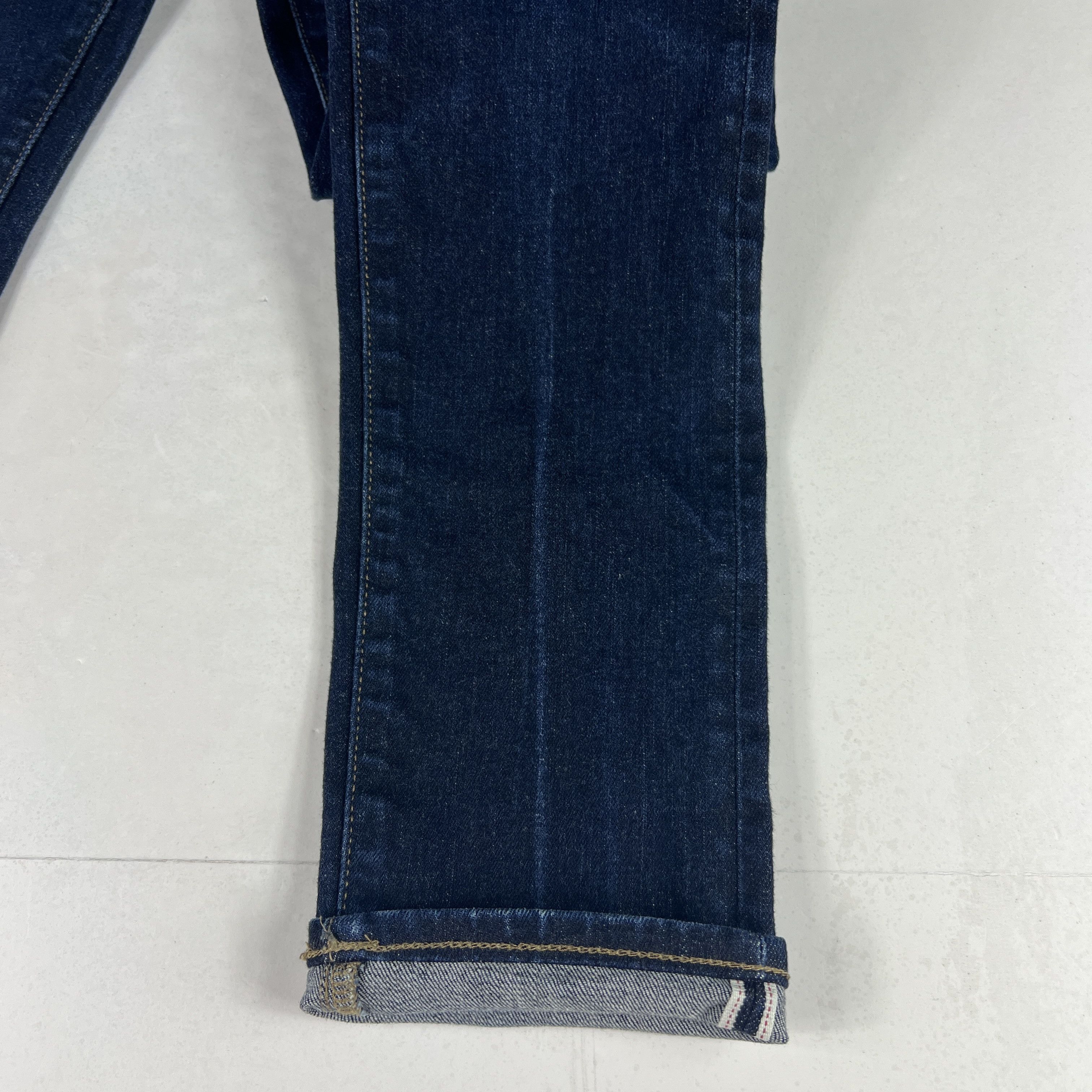 Uniqlo Uniqlo Jean Skinny Tapered Selvedge Kaihara Dark Blue Denim Size US 30 / EU 46 - 5 Thumbnail