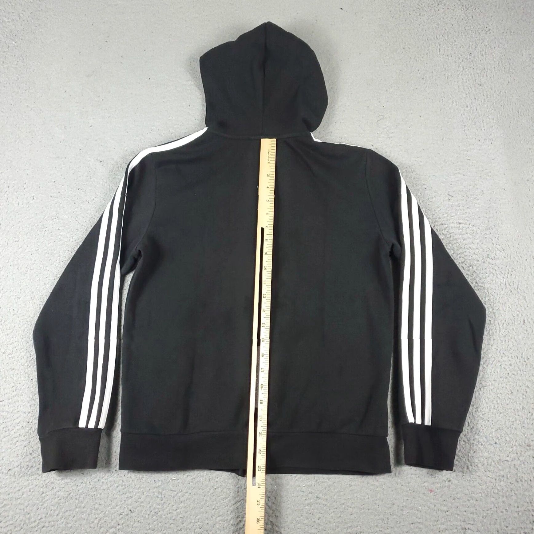 Adidas Adidas Full Zip Hoodie Sweater Women's Medium Black Cotton Blend Size M / US 6-8 / IT 42-44 - 7 Thumbnail