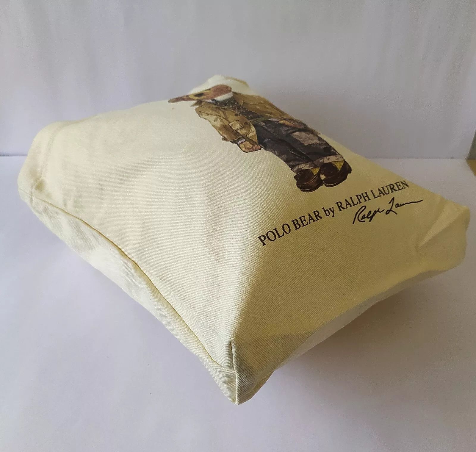 Polo Ralph Lauren Polo Ralph Lauren Polo Bear Cotton Canvas Tote Bag IFD 8044 Size ONE SIZE - 8 Thumbnail