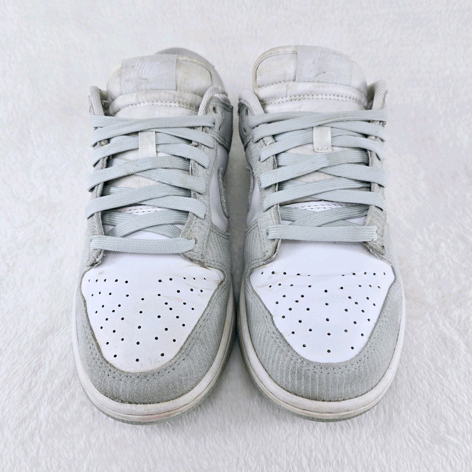Nike Size 9- Nike Dunk Low Light Silver Corduroy Womens Shoes Size US 9 / IT 39 - 3 Thumbnail