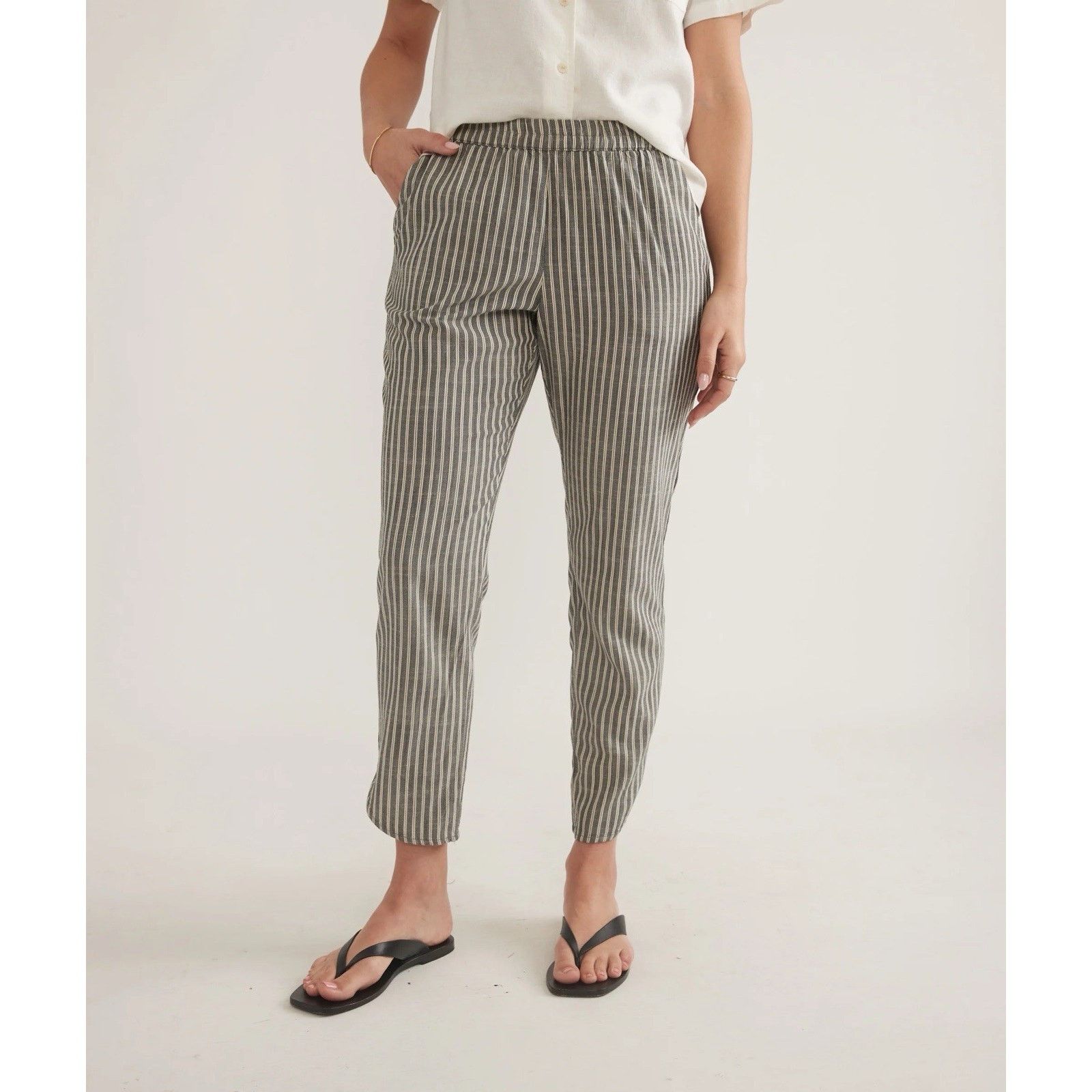 Marine Layer Marine Later Allison Pull On Striped Casual Pants Small Size 27" / US 4 / IT 40 - 1 Thumbnail