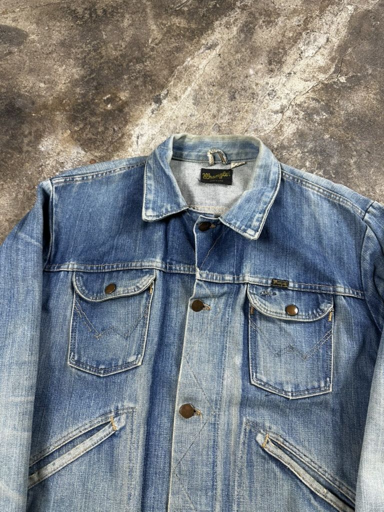 Wrangler 70s Vintage Wrangler Faded Denim Trucker Jacket Size US M / EU 48-50 / 2 - 4 Thumbnail