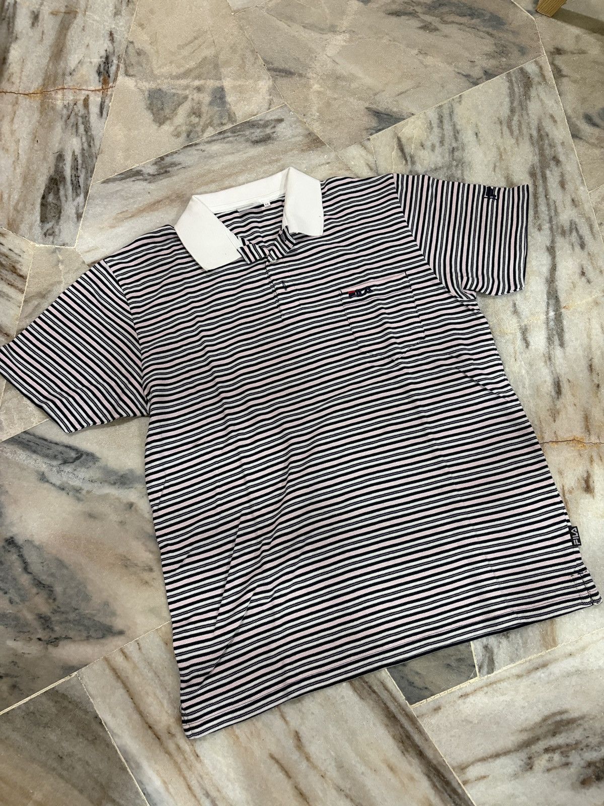 Fila Fila stripped polo shirt Size US L / EU 52-54 / 3 - 1 Thumbnail