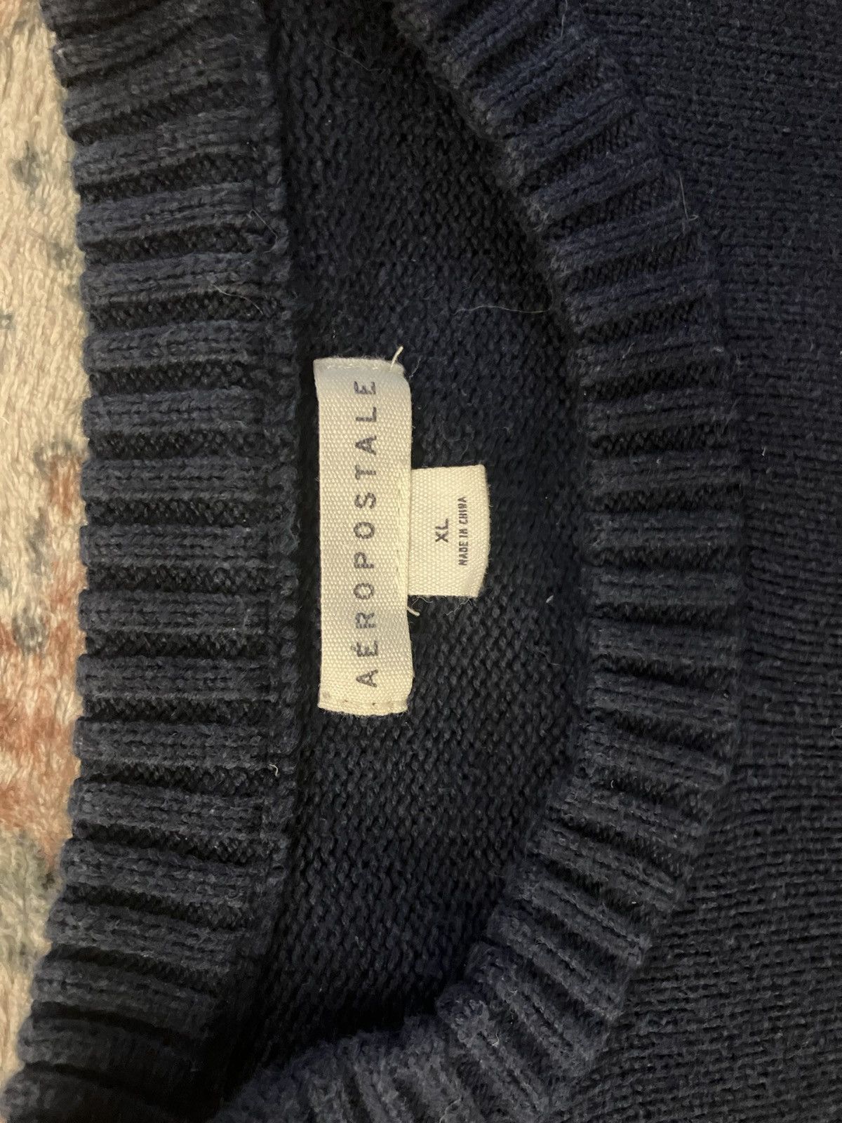 Aeropostale Aeropostale USA Flag Sweater – Women’s XL Navy Knit Size XL / US 12-14 / IT 48-50 - 3 Thumbnail