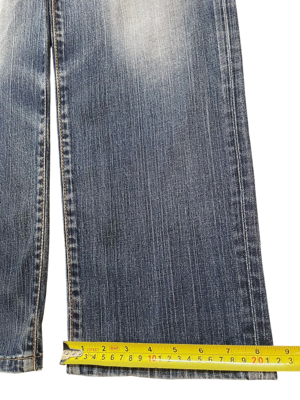 Edwin Vintage Y2K Edwin 504 Faded Wash Distress Wide Leg Relaxed Size US 34 / EU 50 - 17 Thumbnail