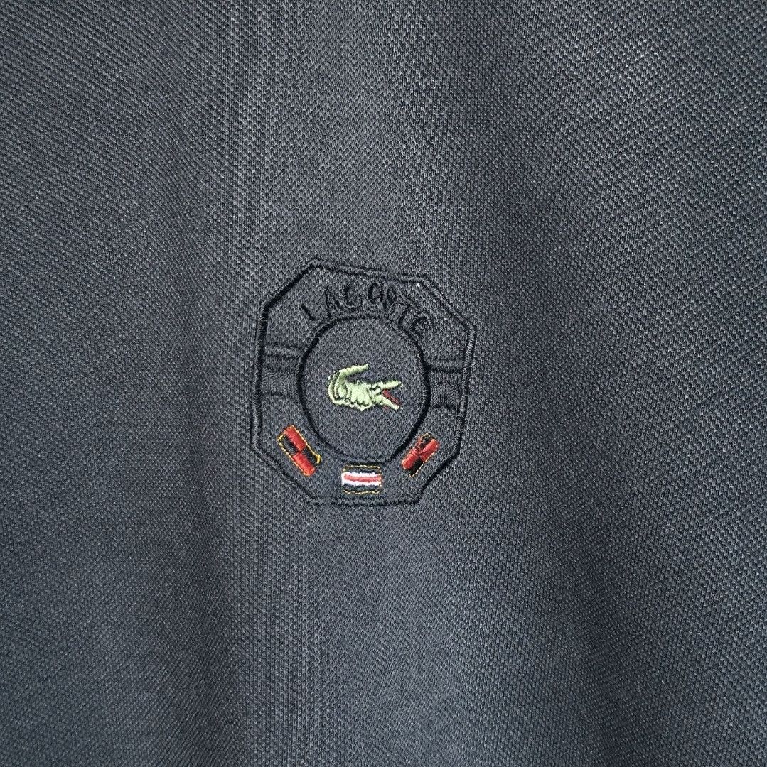 Lacoste RARE Vintage 80s Chemise Lacoste Made in France Knit Shirt Size US L / EU 52-54 / 3 - 8 Thumbnail