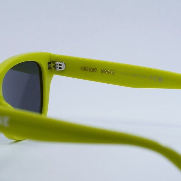 Celine Celine CL40249U 39A Sunglasses - Neon Yellow Frame Size ONE SIZE - 7 Thumbnail