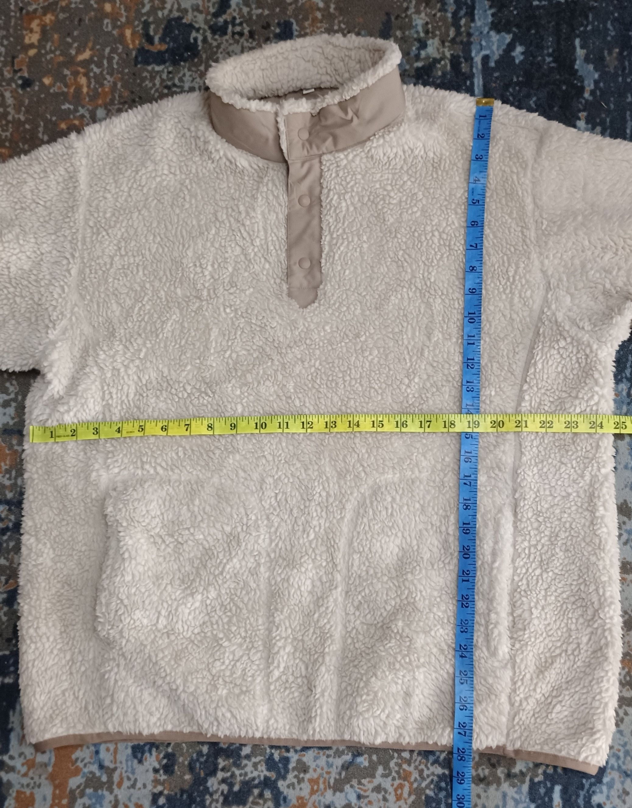 White Mountaineering White Mountaineering Uniqlo Sherpa Fleece White Sweatshirt Size US XL / EU 56 / 4 - 12 Thumbnail