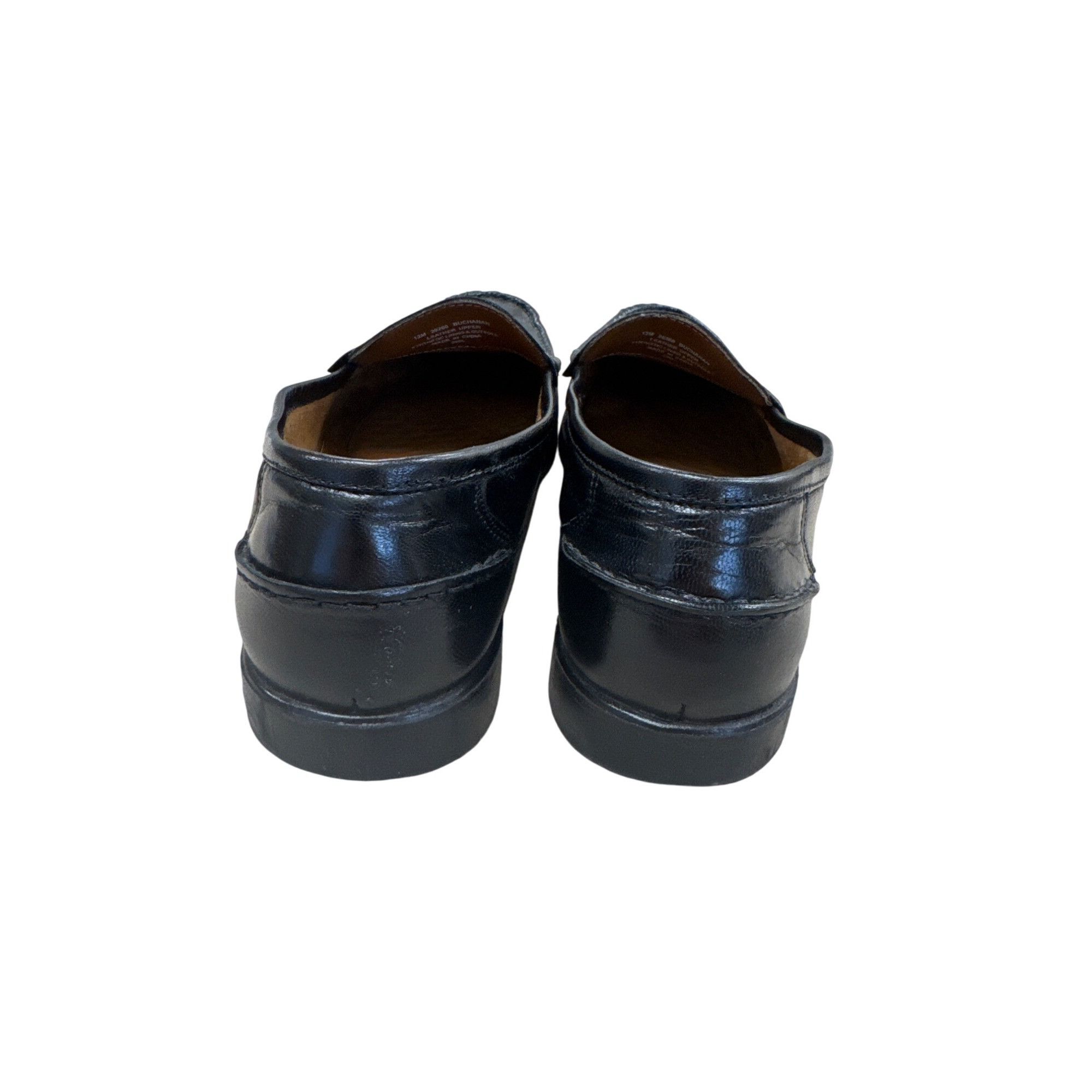Designer French Shriner Buchanan SKU 7447 Mens Black Leather Tassel L Size US 12 / EU 45 - 5 Thumbnail