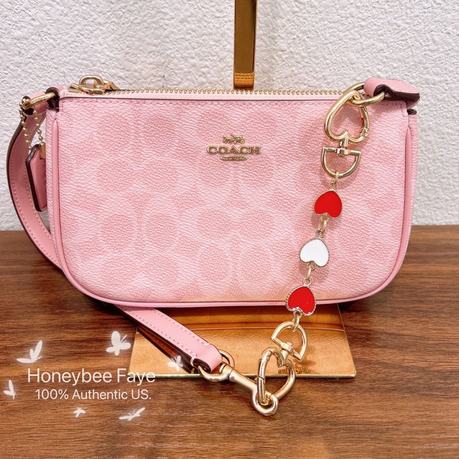 Coach NWT Coach Nolita 19 CW426 Powder pink plus extended chain Size ONE SIZE - 1 Thumbnail