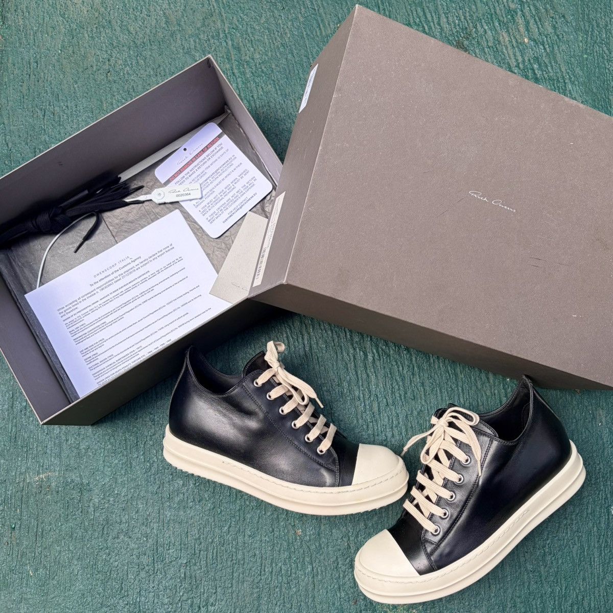 Rick Owens Rick Owens Mainline Leather Ramones Low Size US 6 / EU 39 - 1 Thumbnail