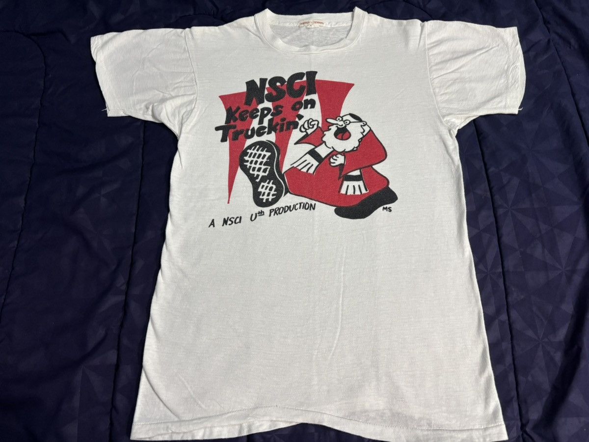 Vintage Vintage 1970s NSCI Keeps On Truckin Size US S / EU 44-46 / 1 - 1 Thumbnail